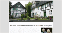 Desktop Screenshot of bnb-solingen.de