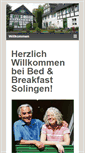 Mobile Screenshot of bnb-solingen.de